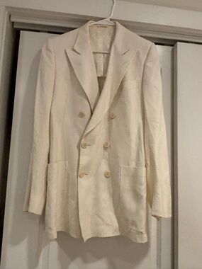 Dior Double-Breasted Cream Blazer